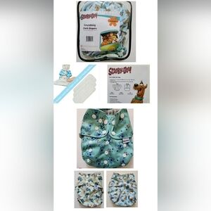 Cloth Diapers Set Scooby Doo Adjustable New